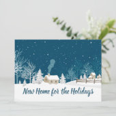 Nieuw startpunt voor de Feestdagen Winter Home Feestdagenkaart (Staand voorkant)