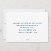 Nieuw startpunt voor de Feestdagen Winter Home Feestdagenkaart (Achterkant)