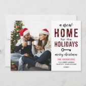 Nieuw startpunt voor de foto van de rode buffels v feestdagenkaart (Voorkant)