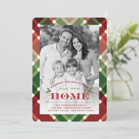 Nieuw startpunt voor de klassieke foto van de Fees Feestdagenkaart (Staand voorkant)