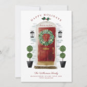 Nieuw startpunt voor de rode Waterverf van de Fees Feestdagenkaart (Voorkant)