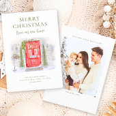 Nieuw startpunt voor de rode Waterverf van de Fees Feestdagenkaart