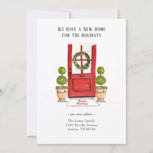 Nieuw startpunt voor Feestdagen die zich verplaats Kaart (Voorkant)