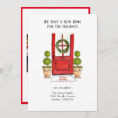 Nieuw startpunt voor Feestdagen die zich verplaats Kaart (Voorkant / Achterkant)