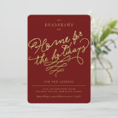 Nieuw startpunt voor Feestdagen stijlvolle foto Feestdagenkaart (Staand voorkant)