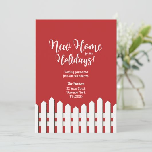 Nieuw startpunt voor Feestdagen witte afdekking Kaart (Staand voorkant)