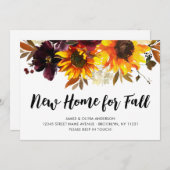 Nieuw startpunt voor Herfst Naherfst Zonnebloem Ve Aankondiging (Voorkant / Achterkant)