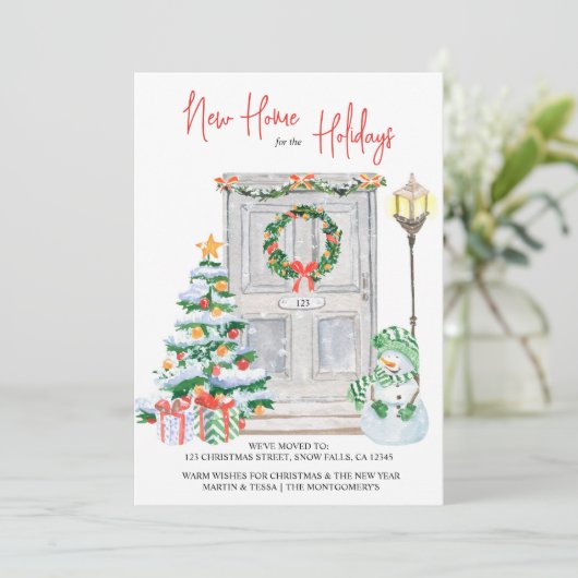 Nieuw startpunt voor het Vakantie deurnummer verpl Aankondiging (Staand voorkant)