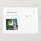 Nieuw startpunt voor het Vakantie Gingerbrood Hous Feestdagenkaart (Achterkant)