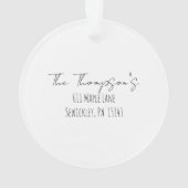 Nieuw startpunt voor kunstkunst Verry kerstnaam Ad Ornament (achterkant)