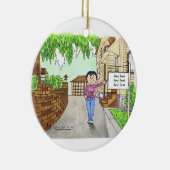 Nieuw startpunt - Vrouw Keramisch Ornament (Rechts)