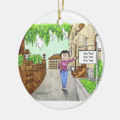 Nieuw startpunt - Vrouw Keramisch Ornament (Links)