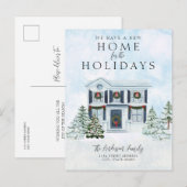 Nieuw startpunt We hebben kerstvakantie verplaatst Aankondigingskaart (Voorkant / Achterkant)