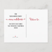 Nieuw startpunt We hebben Waterverf nieuw adres ve Aankondigingskaart (Achterkant)