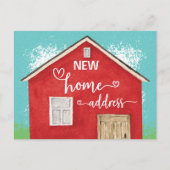 Nieuw startpunt We hebben Waterverf nieuw adres ve Aankondigingskaart (Voorkant)