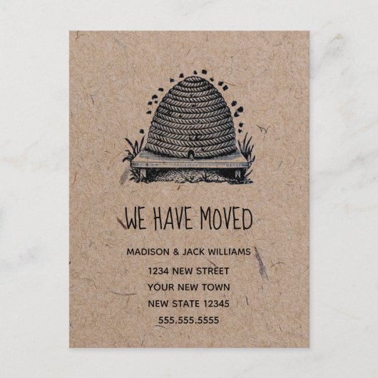 Nieuw startpunt | Wijzig adres | Verplaatsingsaank Briefkaart (Voorkant)