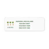 Nieuw startpunt | Wijzig adres | Verplaatsingsaank Etiket (Voorkant)