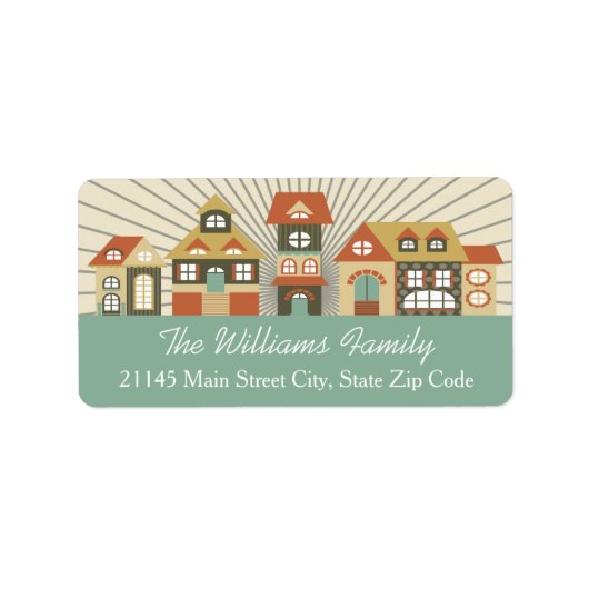 Nieuw startpunt zojuist verplaatst Adresetiketten Etiket (Voorkant)