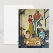 nieuw strooisel Kittens Feestdagenkaart (Voorkant / Achterkant)