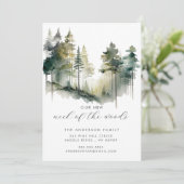 Nieuw stuk bos nieuwe adres aankondiging (Staand voorkant)