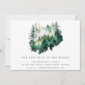 Nieuw stuk bos Nieuwe adres Aankondiging (Voorkant)