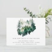 Nieuw stuk bos Nieuwe adres Aankondiging (Staand voorkant)