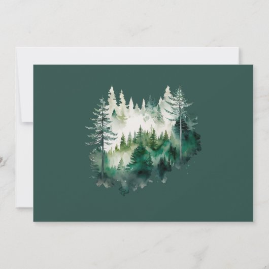 Nieuw stuk bos Nieuwe adres Aankondiging (Achterkant)