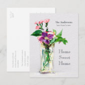 Nieuw Sweet Home Edouard Manet Anjers clematis Briefkaart (Voorkant / Achterkant)
