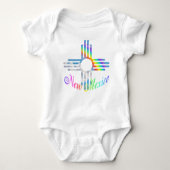Nieuw symbool Mexico Rainbow Zia Romper (Voorkant)