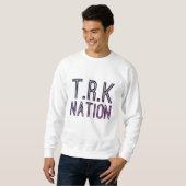 (NIEUW) T.R.K Paarse Logo Sweater (Voorkant volledig)