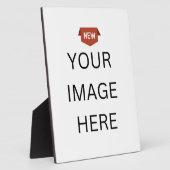 NIEUW! Tafelblad Plaque met Ezel 8x10 - Custom Fotoplaat (Zijkant)