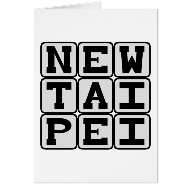 Nieuw Taipei, Stad in China (Voorkant)