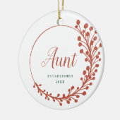 Nieuw tante Vaste persoonlijke zwangerschap onthul Keramisch Ornament (Links)