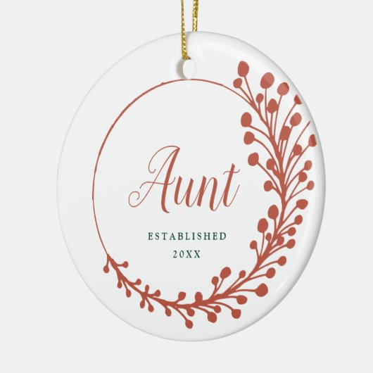 Nieuw tante Vaste persoonlijke zwangerschap onthul Keramisch Ornament (Links)