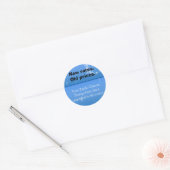 Nieuw tarief, oude prijssticker ronde sticker (Envelop)