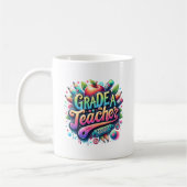 Nieuw Teacher Afstuderen Gift, Grade A Teacher! Koffiemok (Links)