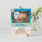 Nieuw thema Baby Son Birth Aankondiging Ocean (Staand voorkant)