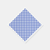 Nieuw thema: Navy Blue Gingham Paper Napkins Servetten (Hoek)