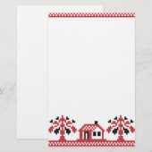Nieuw thuis briefpapier (Voorkant / Achterkant)