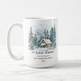 Nieuw Thuis Calligrafie Vakantie Verhuis Geschenk Koffiemok