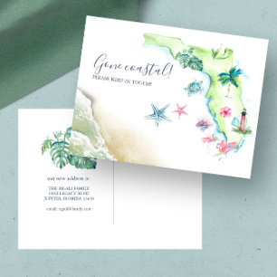 Nieuw Thuis Florida Staat Verhuisbericht Postkaart