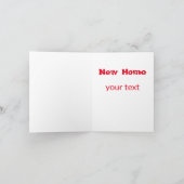nieuw thuis , gefeliciteerd ! bedankkaart (Binnen)