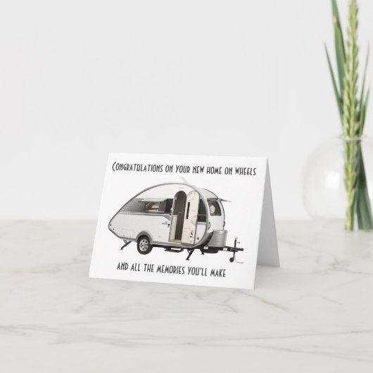 ****NIEUW THUIS OP WIELEN*** CONGRATULATIE KAART (Voorkant)