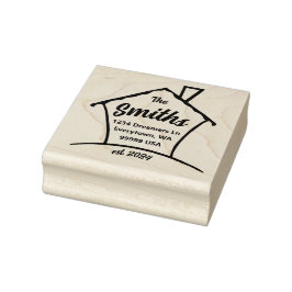 Nieuw Thuis Rubberstempel