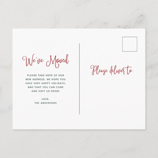 Nieuw thuis voor de Feestdagen | Adreswijziging (Achterkant)