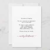 Nieuw THUIS voor de Feestdagen Grote Foto Bewegend Aankondiging (Achterkant)