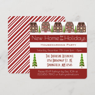 Nieuw thuis voor de feestdagen Housewarming Party Kaart