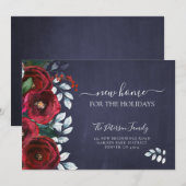 Nieuw thuis voor de feestdagen kerst. aankondiging (Voorkant / Achterkant)