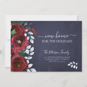 Nieuw thuis voor de feestdagen kerst. aankondiging