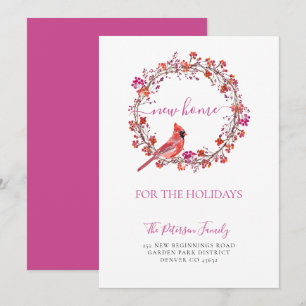 Nieuw thuis voor de feestdagen kerst. aankondiging